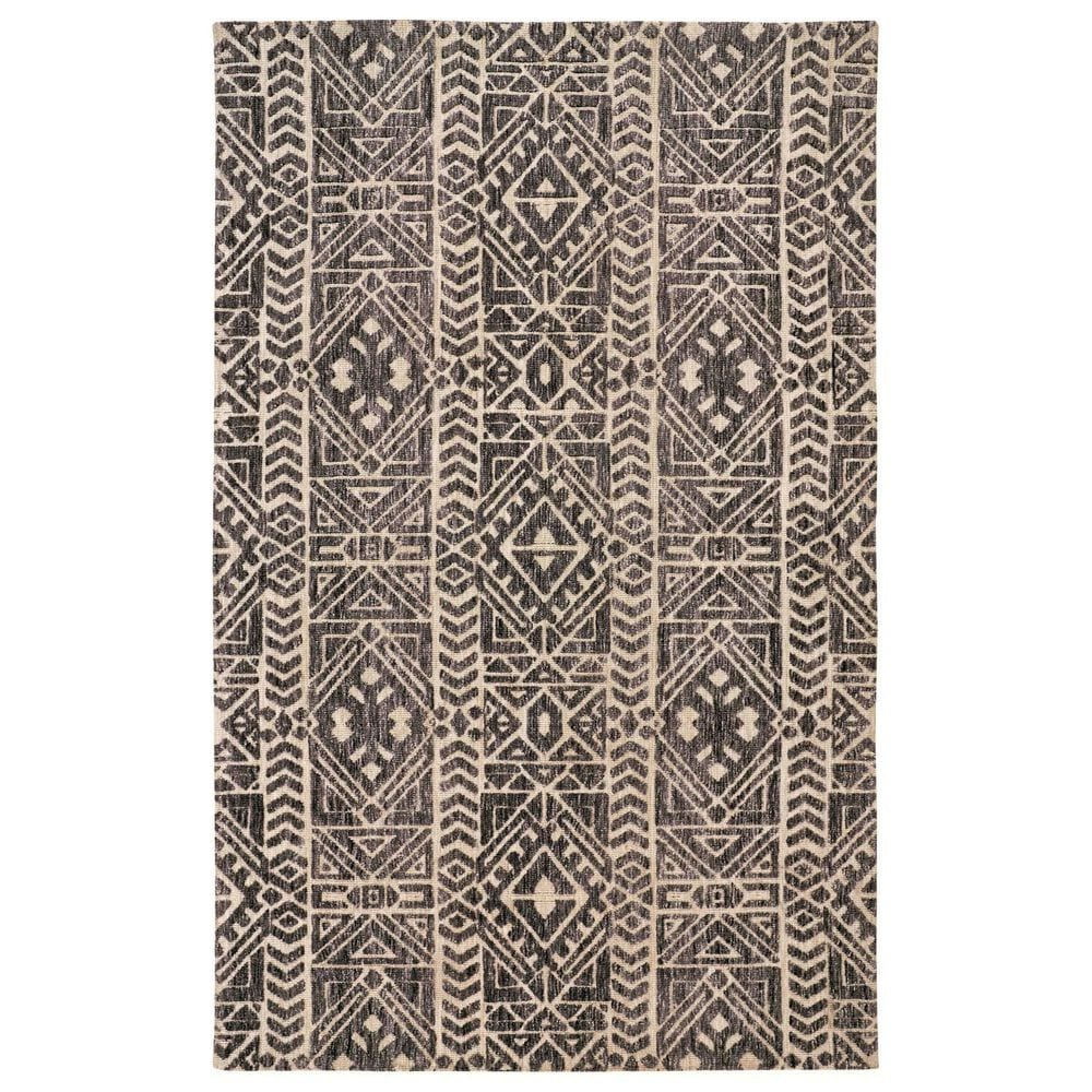 Feizy Colton 5" x 8" Slate Area Rug, , large