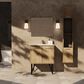 Lexora Home Lancy 30" Single Bathroom Vanity in Rustic Acacia with 2 cm White Cultured Marble Top and Rectangular Sink, , large