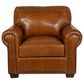 USA Premium Leather Accent Chair in Saddle Glove, , large