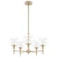 Hunter Xidane 5-Light Chandelier in Alturas Gold, , large