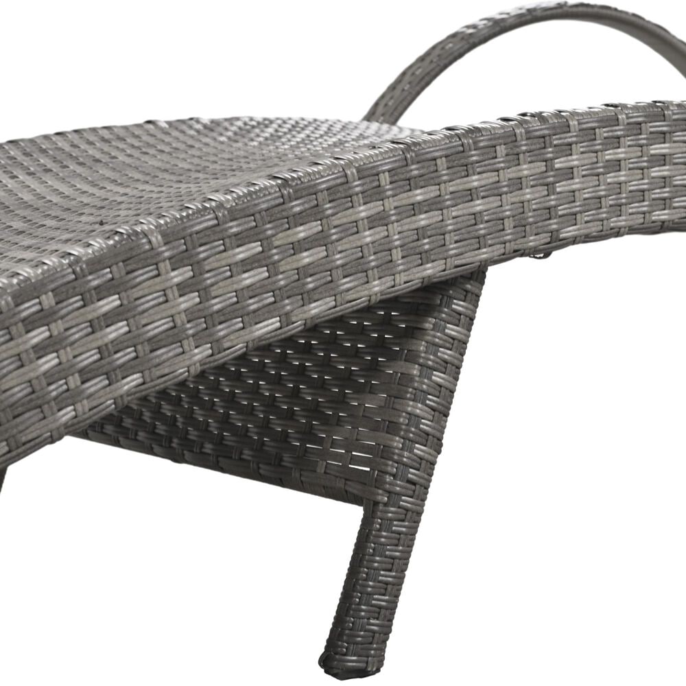HOMLUX Outdoor Chaise Lounge in Grey (Set of 2), , large