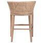 Baxton Studio Papua Counter Stool in Antique White Wash and Light brown, , large