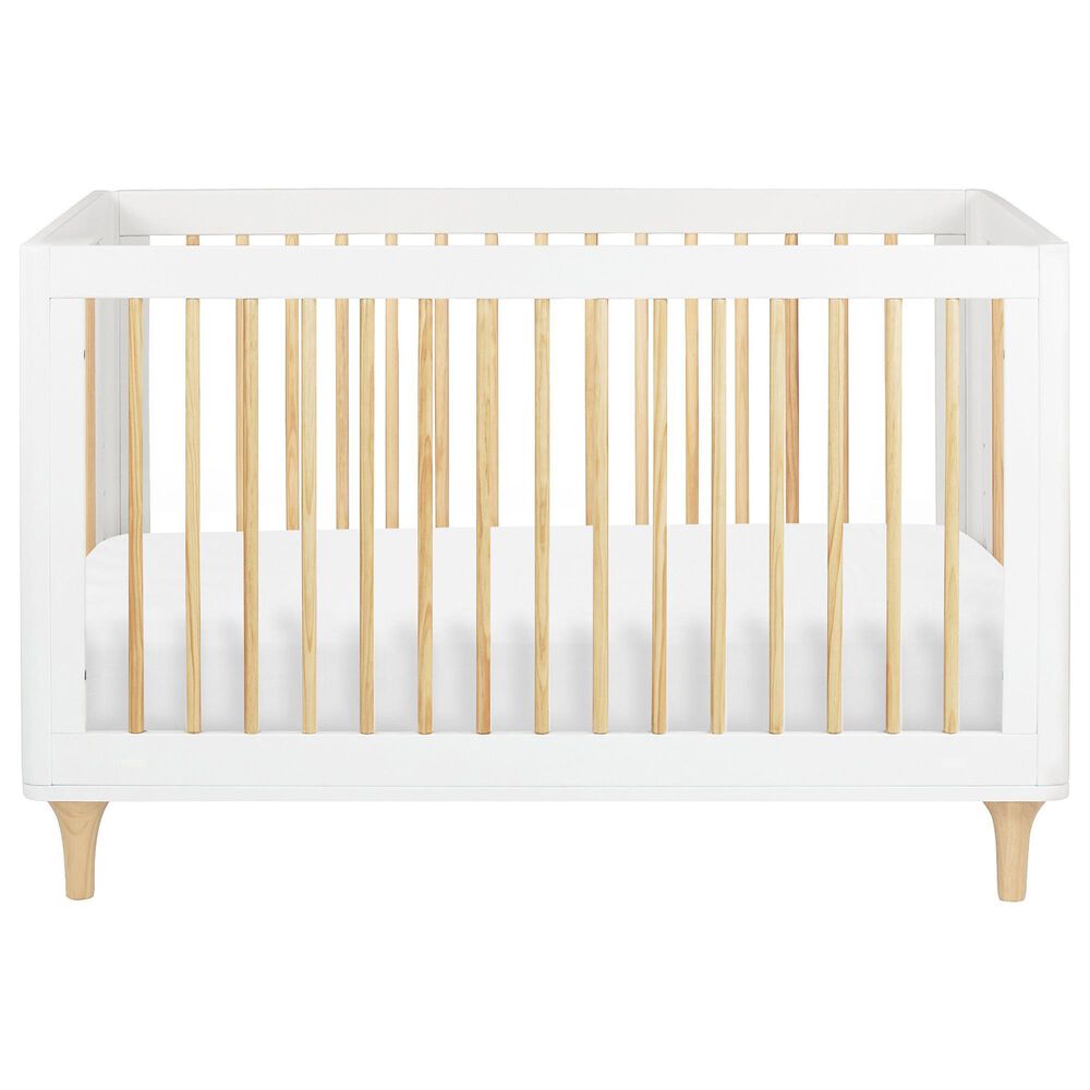 Babyletto Lolly 3-In-1 Convertible Crib in White and Natural, , large
