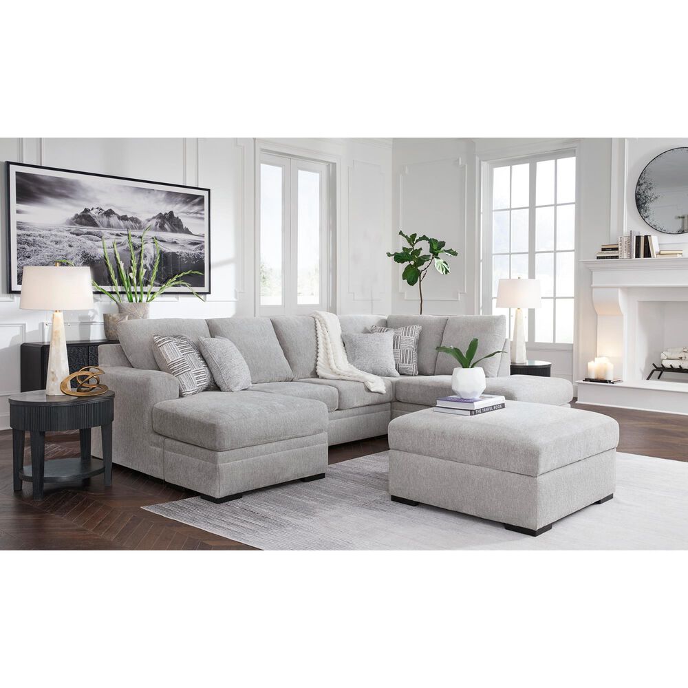Ashley Gabyleigh 2-Piece Stationary Right Facing Sectional in Nickel, , large
