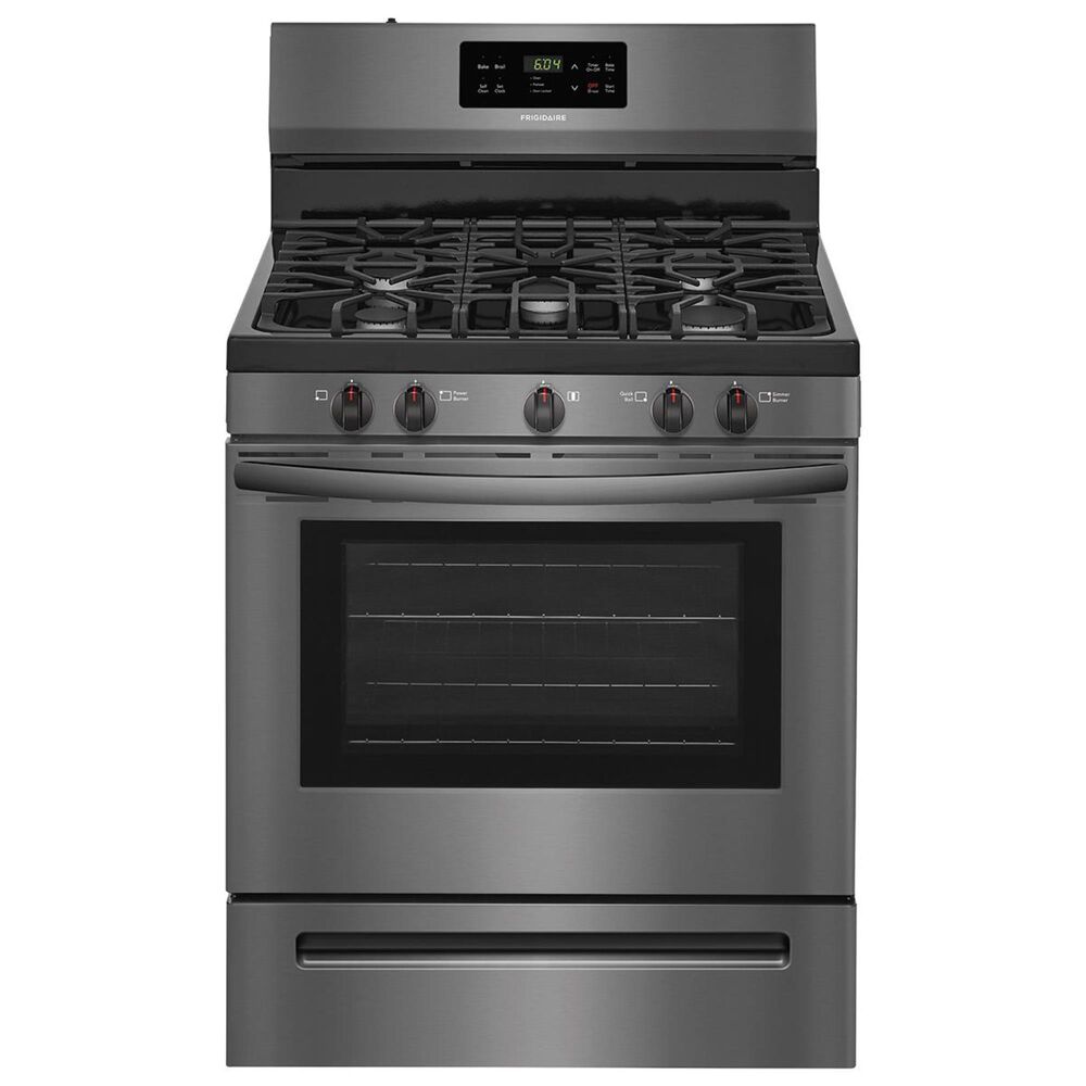Frigidaire 30"" Free-Standing Gas Range in Black Stainless, , large
