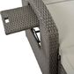 HOMLUX Wicker Rattan Double Chaise Lounge in Grey, , large