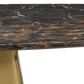 Uttermost Equilateral Dining Table in Michelangelo and Light Antique Brass - Table Only, , large