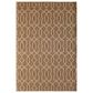 Central Oriental Santorini Intertwined Fretwork 5"3" x 7"7" Earth and Natural Area Rug, , large