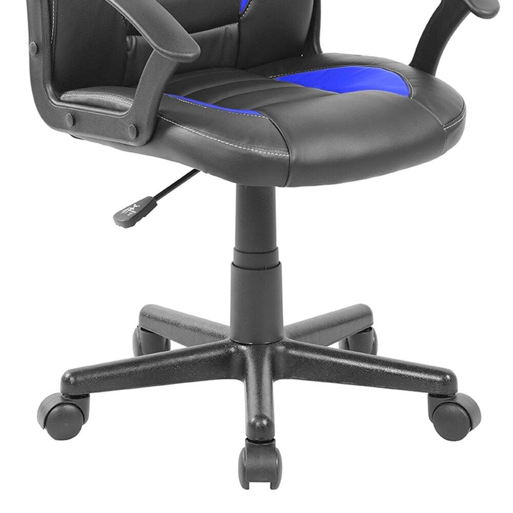 Rta Products Llc Kid&#39;s Gaming and Student Racer Chair with Wheels in Black and Blue, , large