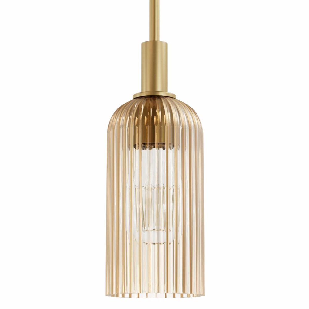 Hunter Beverly Glen Jasmine Roth 1-Light Mini Pendant in Luxe Gold, , large