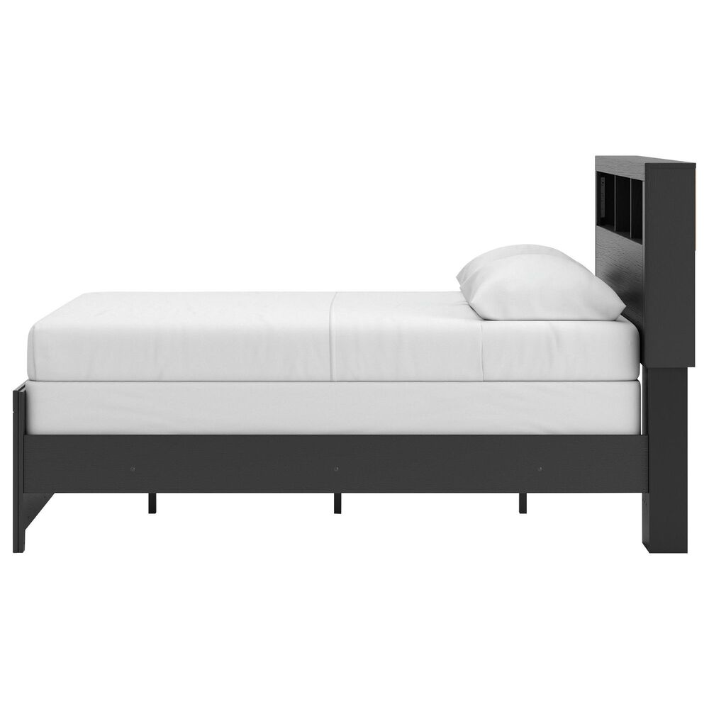 Ashley Broachmyn Full Bookcase Bed in Black and Gray, , large