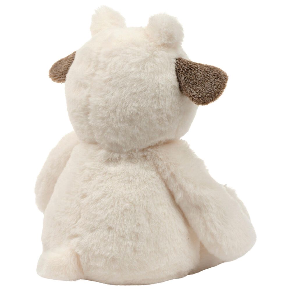 Lambs &amp; Ivy Farmyard Friends Milkshake Cow Plush Toy in White and Brown, , large