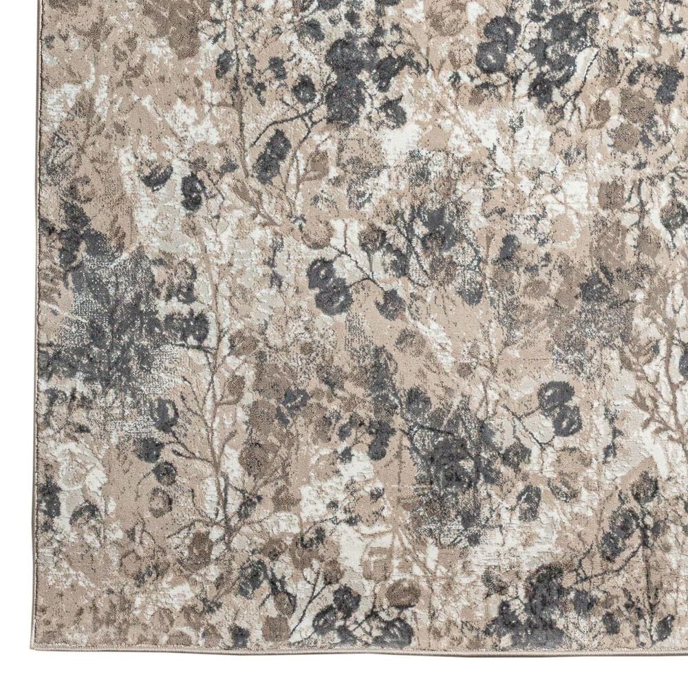 Radici USA Livigno Floral 2&#39;2&quot; x 7&#39;7&quot; Grey Area Rug, , large