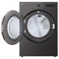 LG 5 Cu. Ft. Front Load Washer with 25 Wash Cycles and 7.4 Cu. Ft. Electric Dryer Laundry Pair in Black Steel, , large