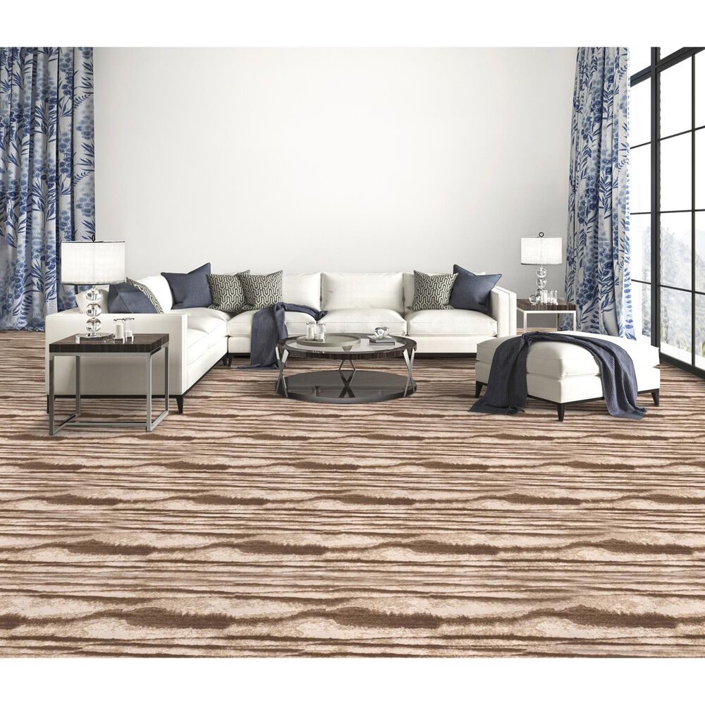 Stanton Illusionist Vanishing Point Carpet in Earth, , large