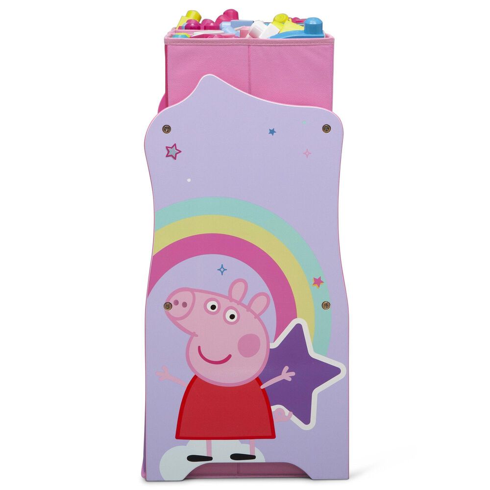 Delta Children Peppa Pig 6-Bin Design and Store Toy Organizer in Pink, , large