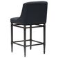 Armen Living Marvin Counter Height Stool with Night Life Blue Upholstery in Antique Pewter, , large