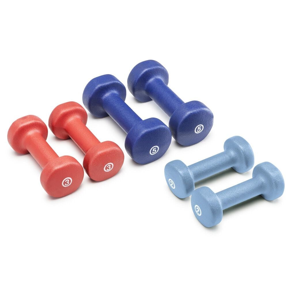 Impex, Inc Neoprene Dumbbell Set: (2) 2lbs, (2) 3lbs, (2) 5 lbs, , large