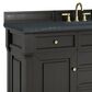 James Martin Vanities Brookfield 60" Single Bathroom Vanity in Black Onyx with 3 cm Charcoal Soapstone Quartz Top and Rectangular Sink, , large