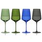 True Brands Reserve Nouveau Crystal Wine Glasses in Seaside (Set of 4), , large