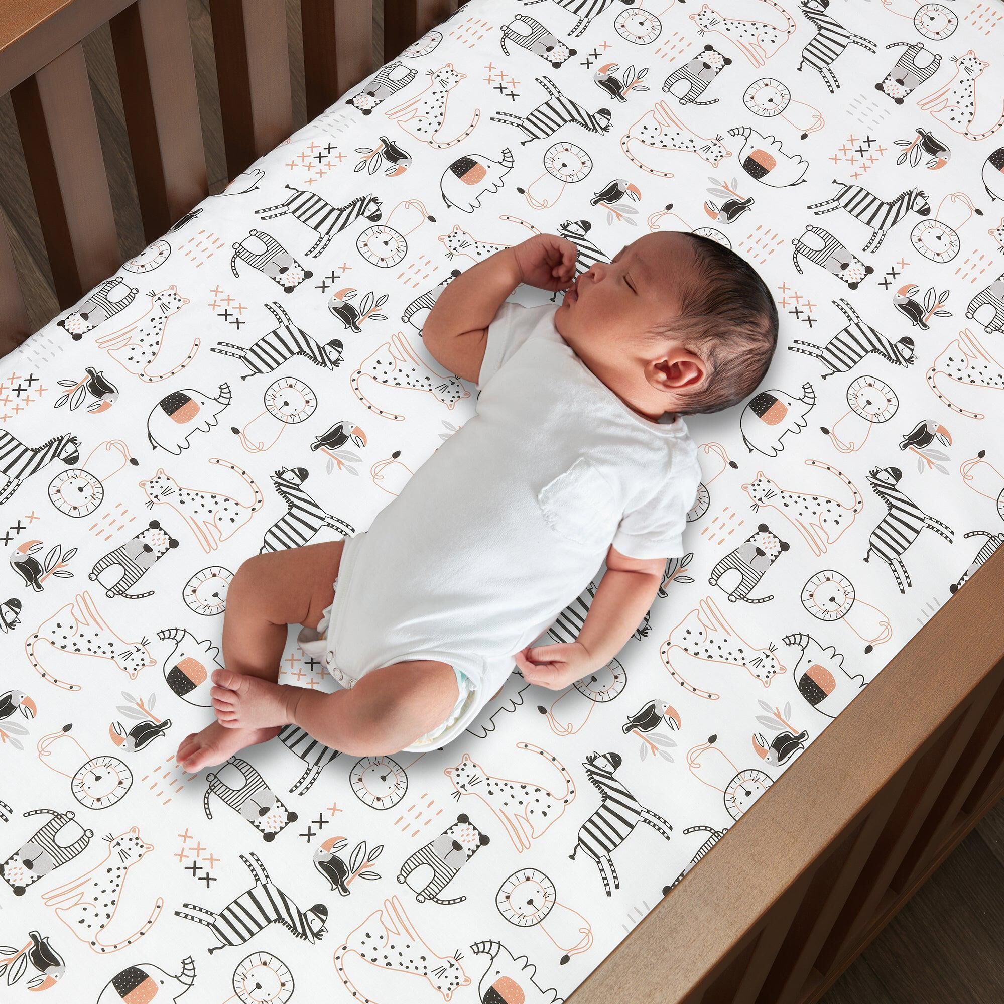 Large cot deals fitted sheet