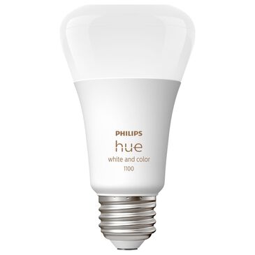 Philips E26 Color Ambiance Smart LED Bulb in White, , large