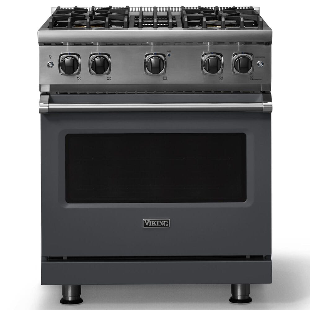 Viking Range 5 Series 30" Sealed Burner Gas Range in Cast Black, , large