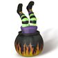 The Gerson Company 5" Animated Inflatable Halloween Witch in Cauldron, , large