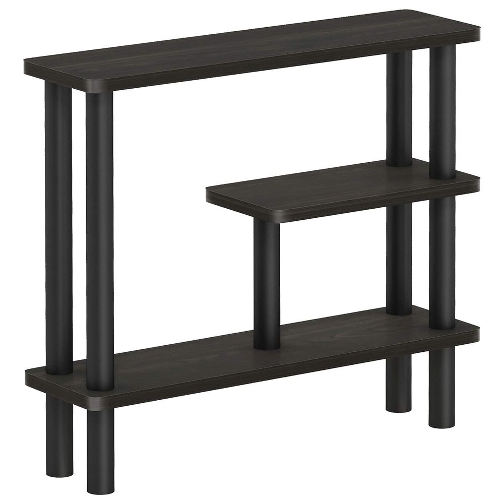 HOMLUX Turn-N-Tube 3-Tier Slim Space Saving Storage Rack in Espresso and Black, , large