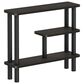 HOMLUX Turn-N-Tube 3-Tier Slim Space Saving Storage Rack in Espresso and Black, , large