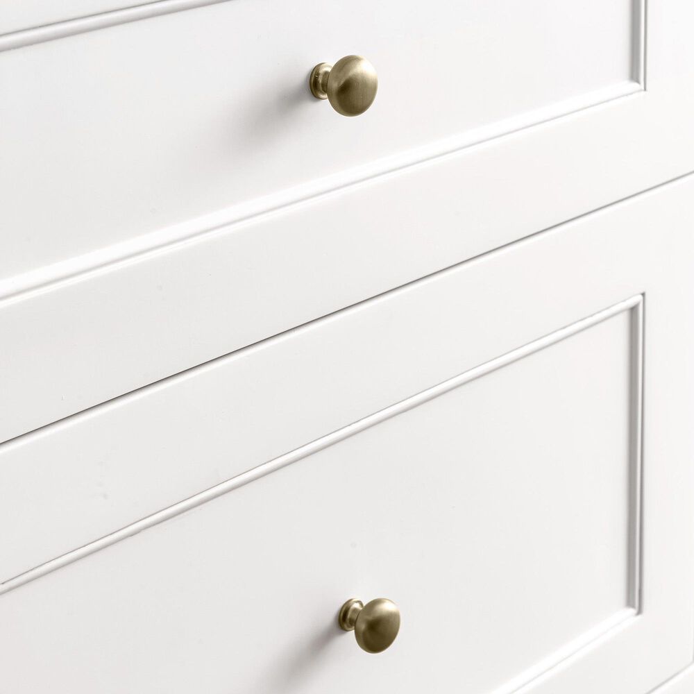 James Martin Vanities Breckenridge 30&quot; Single Bathroom Vanity in Bright White with 3 cm Victorian Silver Quartz Top and Rectangular Sink, , large