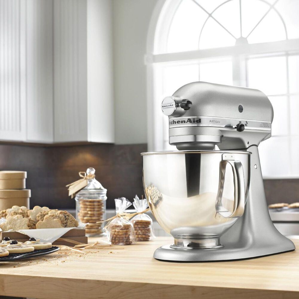 KitchenAid 5 Quart Artisan Stand Mixer in Contour Silver, , large