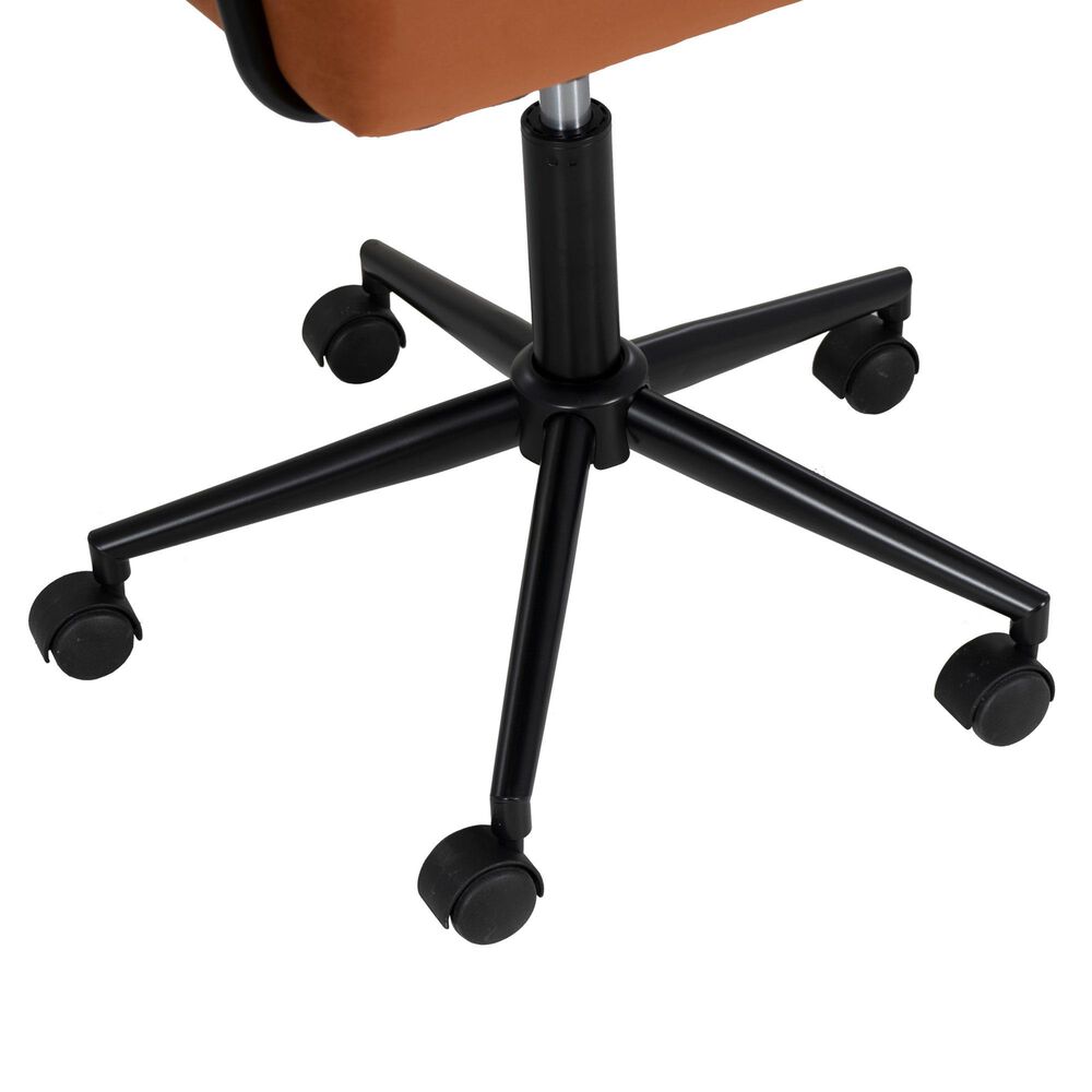 Linon Home Decor Prestwick Office Chair in Caramel, , large