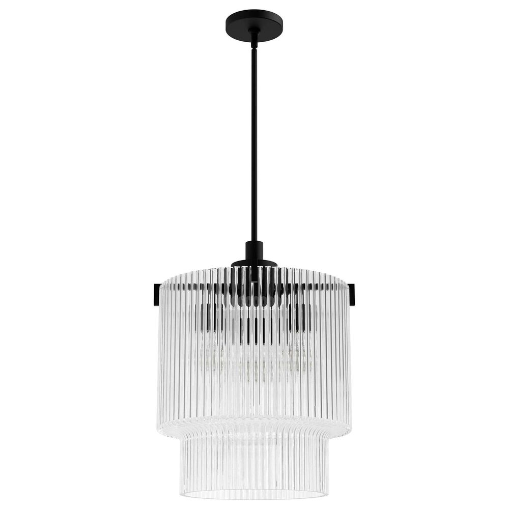 Hunter Ontario Jasmine Roth 3-Light Pendant in Matte Black, , large