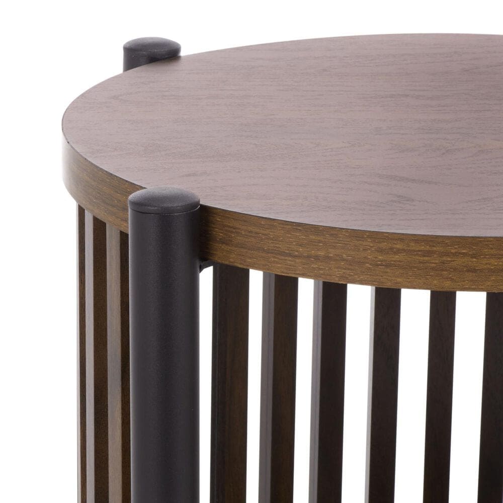 Safavieh Marami End Table in Walnut and Black, , large