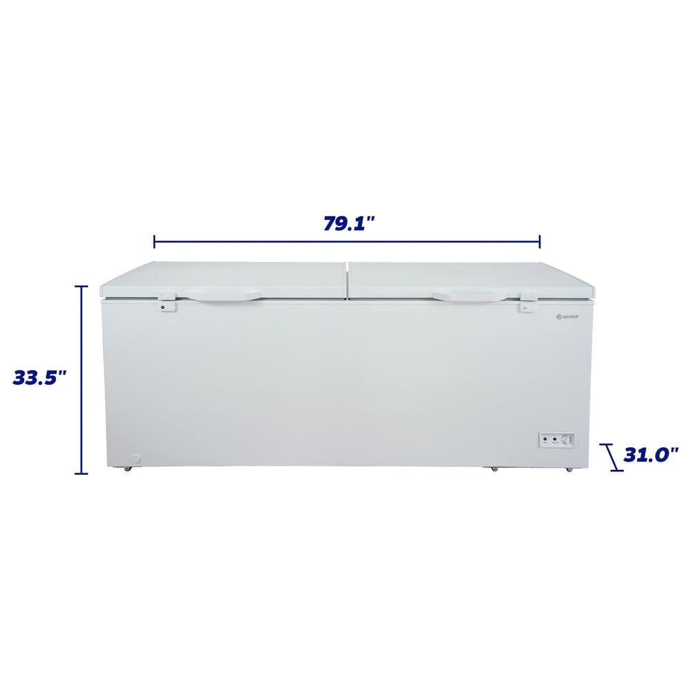 Element 21 Cu. Ft. Freestanding Chest Freezer in White, , large