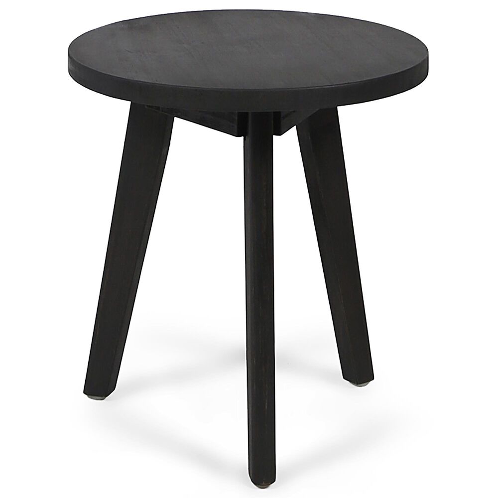 Noble House Marina Patio Side Table in Dark Grey - Table Only, , large