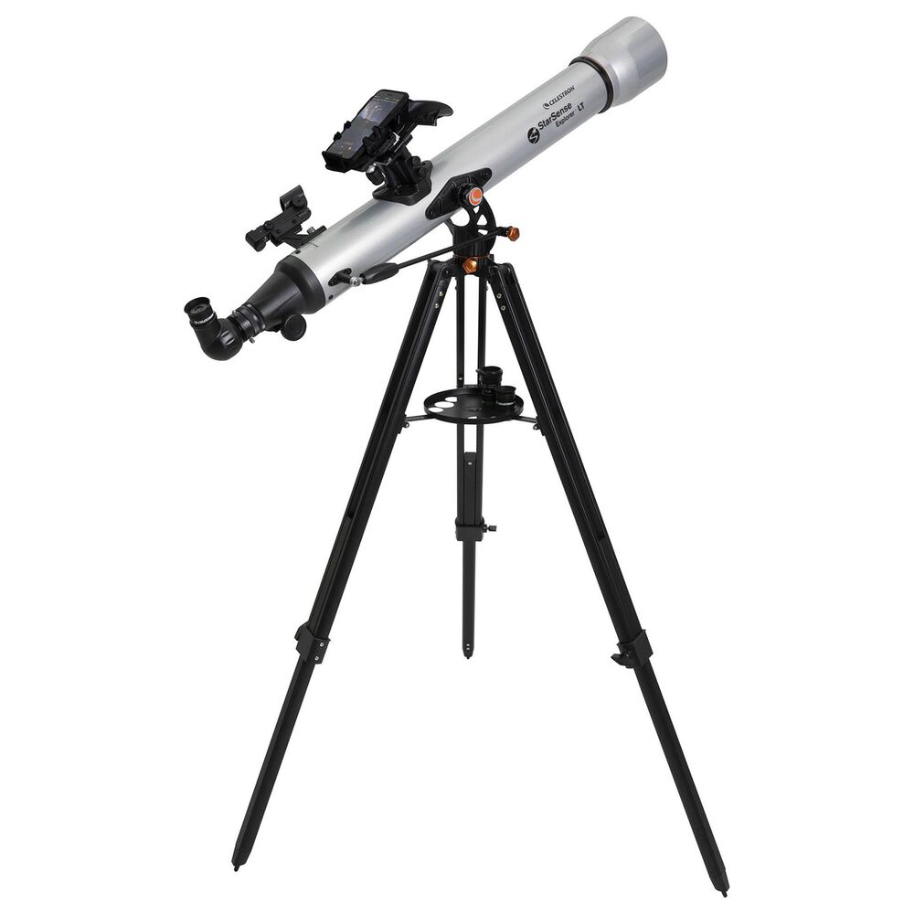 Celestron Starsense Explorer LT 80AZ Smartphone App-Enabled Refractor Telescope in Silver, , large