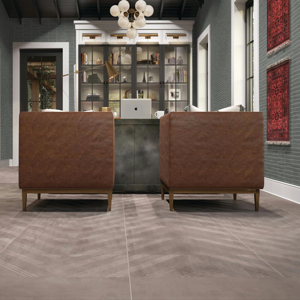 Dal-Tile Artcrafted Drift 1&quot; x 6&quot; Straight Joint on 11.5&quot; x 9.75&quot; Glazed Ceramic Mosaic Sheet, , large