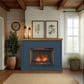 Legends Home Washington Fireplace Mantel with Fireplace Insert in Blue Denim and Whiskey, , large