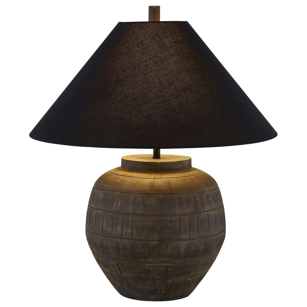 Southern Lighting Stover Table Lamp in Black and Brown, , large