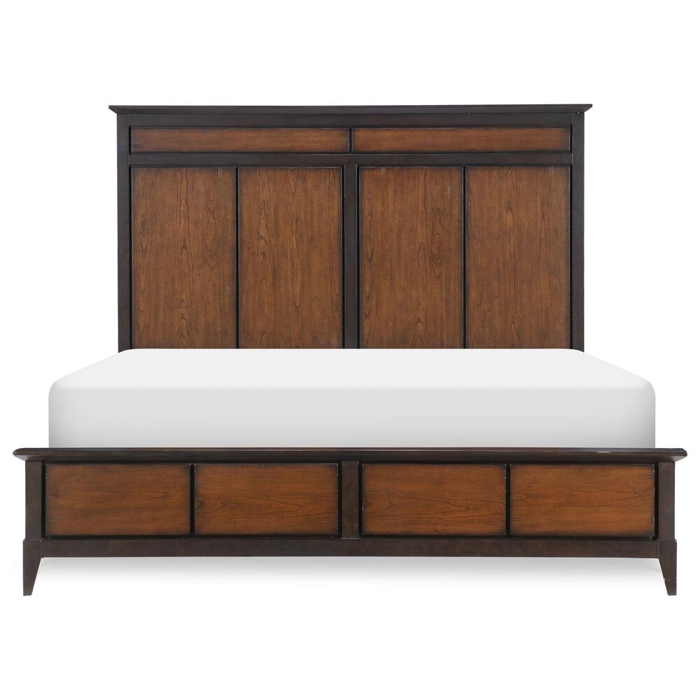 Legacy Classic Fenmore 3-Piece Queen Panel Bedroom Set in Mocha and Distressed Cherry, , large