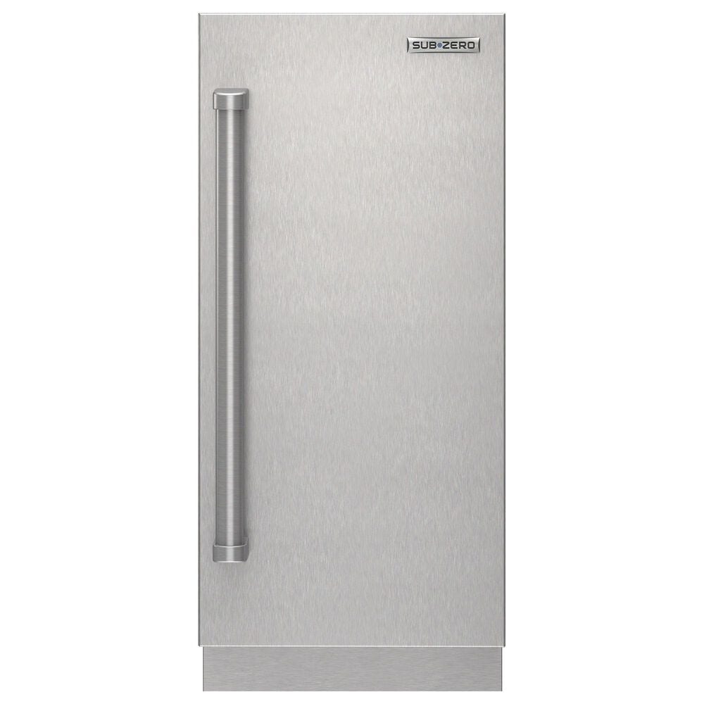 Sub-Zero 15" Right Hinge Door Panel with Pro Handle in Stainless Steel, , large