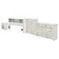 Sauder River Ranch 4-Piece Full/Queen Bedroom Set in White Plank, , large