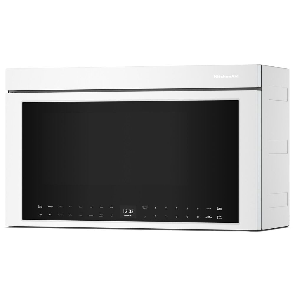 KitchenAid 1.1 Cu. Ft. Over-The-Range Microwave Oven with Flush Built-In in White, , large