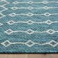 L&R Resources Sun Shower 1"10" x 3" Blue and Gray Indoor/Outdoor Area Rug, , large