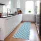Dalyn Rug Company York 2"3" x 7"6" Sky Blue Indoor/Outdoor Runner, , large