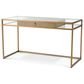 EICHHOLTZ Napa Valley Writing Desk in Brushed Brass and Clear, , large