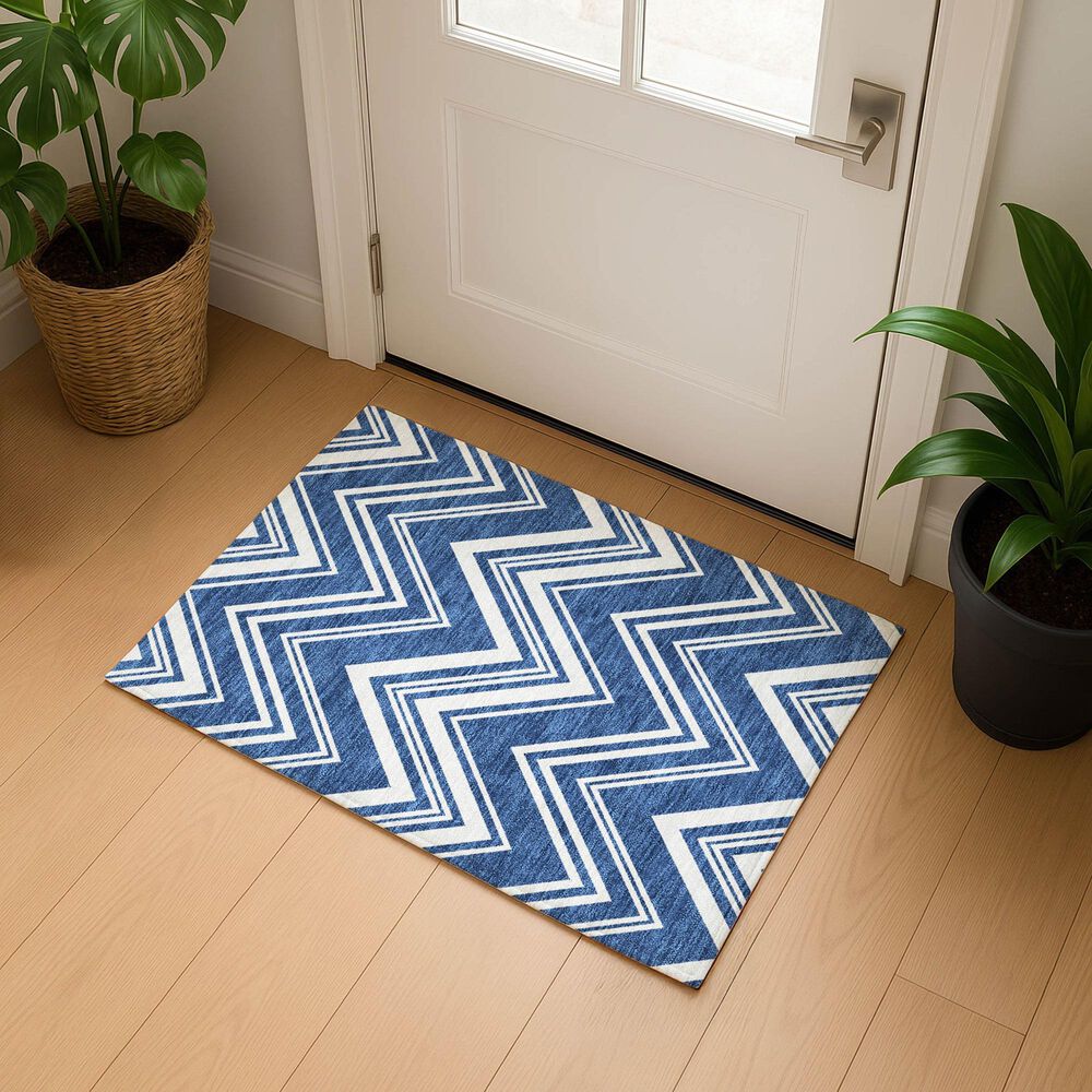 Dalyn Rug Company The Reserve TR17 Blue 2&#39;6&quot; x 3&#39;10&quot; Indoor/Outdoor Area Rug, , large