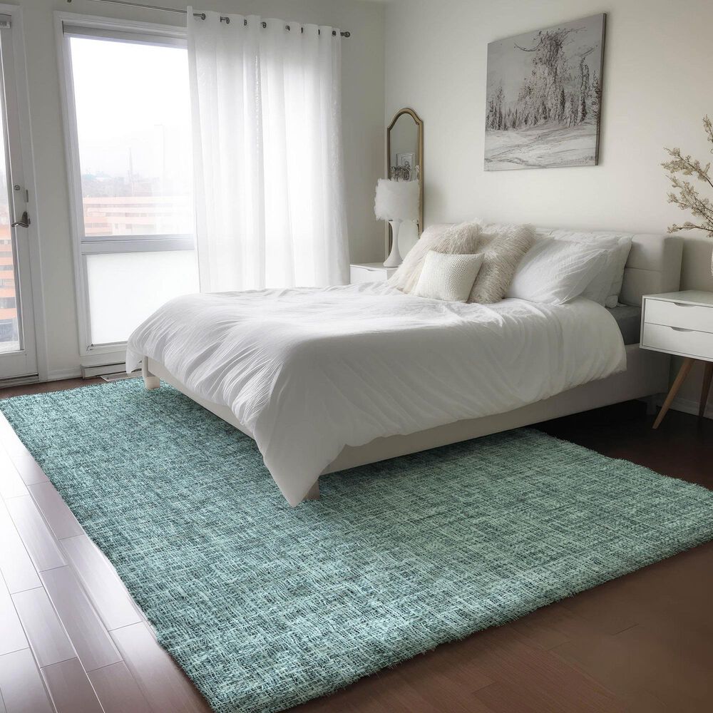 Dalyn Rug Company Voyage VY1 Teal 3' x 5' Area Rug, , large